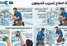 أفضل طريقة اصلاح تسريب السيفون بنفسك كالمحترفين لتوفير أموالك